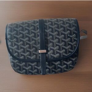 Goyard Belvedere PM Black Crossbody Bag Designer Luxury Purse Adjustable Strap